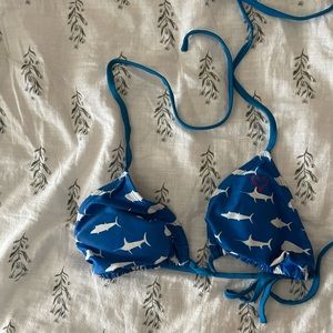 shark bikini top